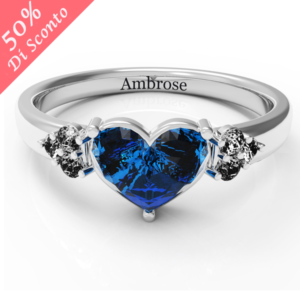 Personalizzabile Nome Anello Con Birthstones