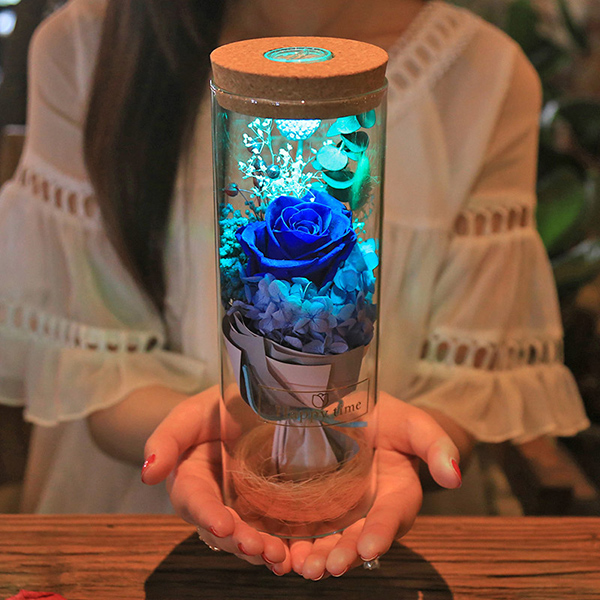 LED Rosa Lampada per bottiglia